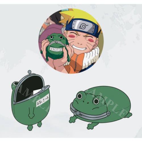 [24년 04월 발매] 나루토 공식 정품 우즈마키 나루토의 개구리 동전 지갑 (나루토 애니 공식 굿즈)