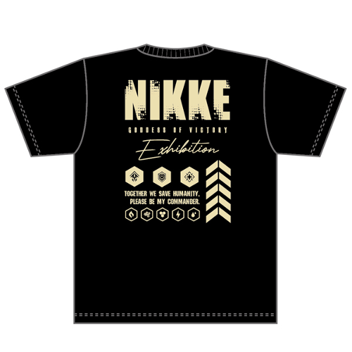 [24년 10월 발매] 니케 승리의 여신 전시회 한정 공식 티셔츠 - 블랙 (니케 공굿 공식 굿즈) ~24/05/04
